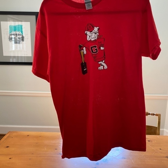 University of Georgia Football Champion Red Shirt Retro T Shirt Glory Glory - Picture 7 of 7
